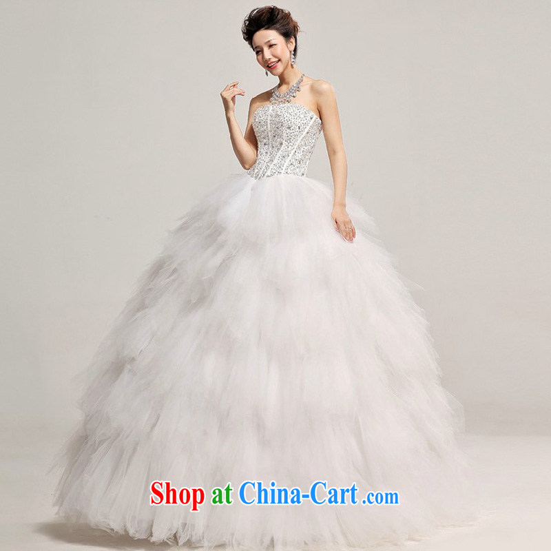 Baby bridal winter wedding Korean wedding dresses 2014 New Deluxe parquet shallow V for pregnant women wedding white XXL, my dear Bride (BABY BPIDEB), online shopping