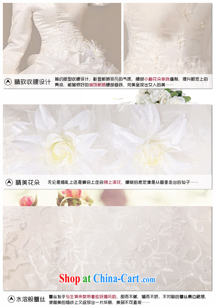 Baby bridal wedding dresses new 2014 winter wedding dresses with hair style Korean long-sleeved the cotton wedding field shoulder warm graphics thin wedding white XXL pictures, price, brand platters! Elections are good character, the national distribution, so why buy now enjoy more preferential! Health