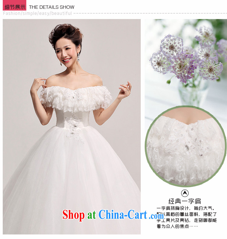 Baby bridal wedding dresses Korean tie-brides field shoulder wedding dresses with large, wedding marriage Wedding Video thin white XXL pictures, price, brand platters! Elections are good character, the national distribution, so why buy now enjoy more preferential! Health