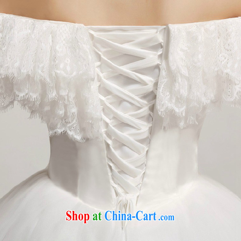 Baby bridal wedding dresses Korean tie-brides field shoulder bridal suite with large, wedding marriage Wedding Video thin white XXL, my dear Bride (BABY BPIDEB), shopping on the Internet
