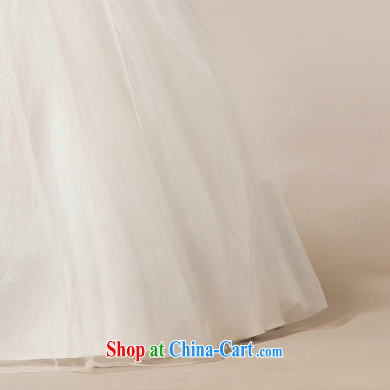 My dear bride's Spring and Autumn new 2014 outdoor minimalist clean bare chest Korean version of thin crystal the Pearl River, with wedding dresses white XXL, my dear bride (BABY BPIDEB), online shopping