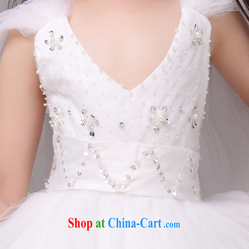 ares MSLover fairy shaggy dress flower dress children's dance stage dress wedding dress 5879 white 8, name, Mona Lisa (MSLOVER), online shopping