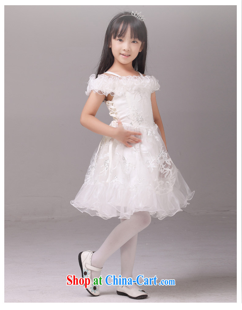 MSLover retro court field shoulder girls Princess dress children dance stage dress wedding dress flower girl dress 8826 white 4 pictures, price, brand platters! Elections are good character, the national distribution, so why buy now enjoy more preferential! Health