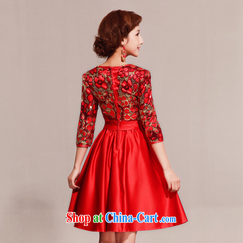 Baby bridal wedding dress red spring and summer dresses qipao improved stylish summer dresses, short red dresses red waist 2 feet 4, my dear Bride (BABY BPIDEB), online shopping