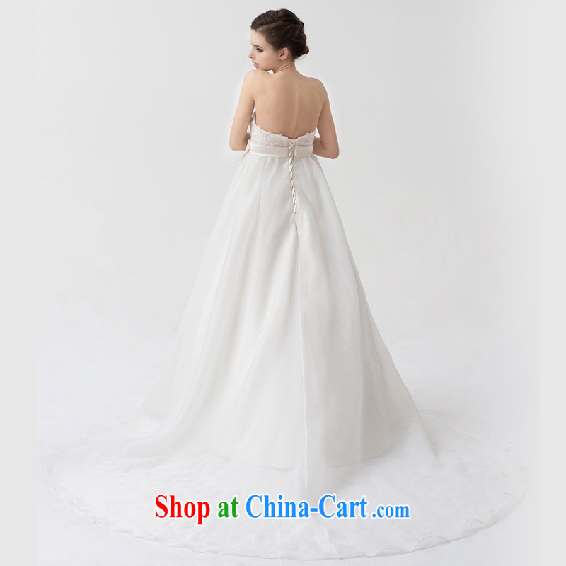 A yarn wedding dresses 2015 new high-waist cuff in larger Korean pregnant women tail wedding NW 24,067 white XXL code 20 days pre-sale, a yarn, shopping on the Internet