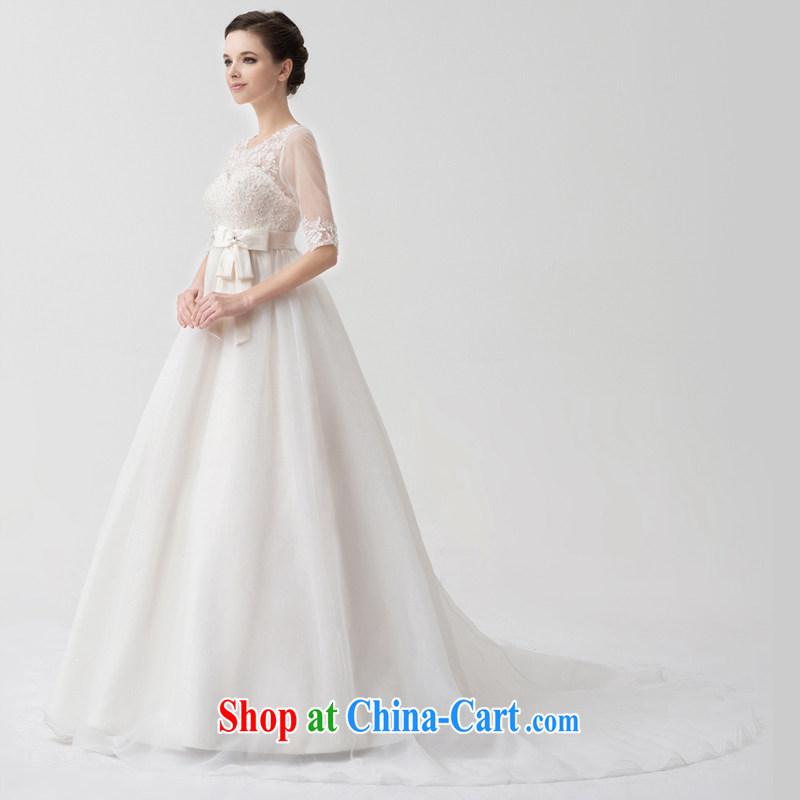 A yarn wedding dresses 2015 new high-waist cuff in larger Korean pregnant women tail wedding NW 24,067 white XXL code 20 days pre-sale, a yarn, shopping on the Internet
