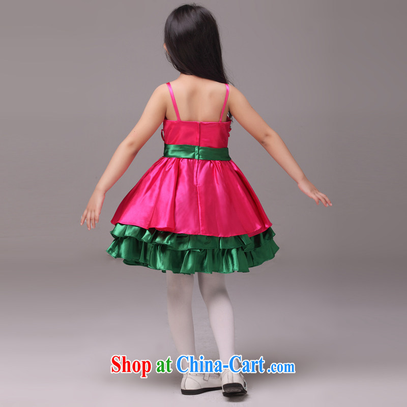 MSLover color strap with shaggy skirts girls Princess dress children dance stage dress wedding dress flower girl dress 8833 by red 4, name, Elizabeth (MSLOVER), online shopping