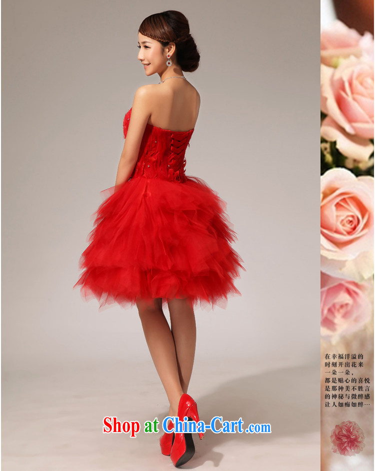 Baby bridal wedding dresses red sister dress feather small skirts bare chest bridesmaid dresses small short skirt is tied with short, feather sister small skirts red XXL pictures, price, brand platters! Elections are good character, the national distribution, so why buy now enjoy more preferential! Health