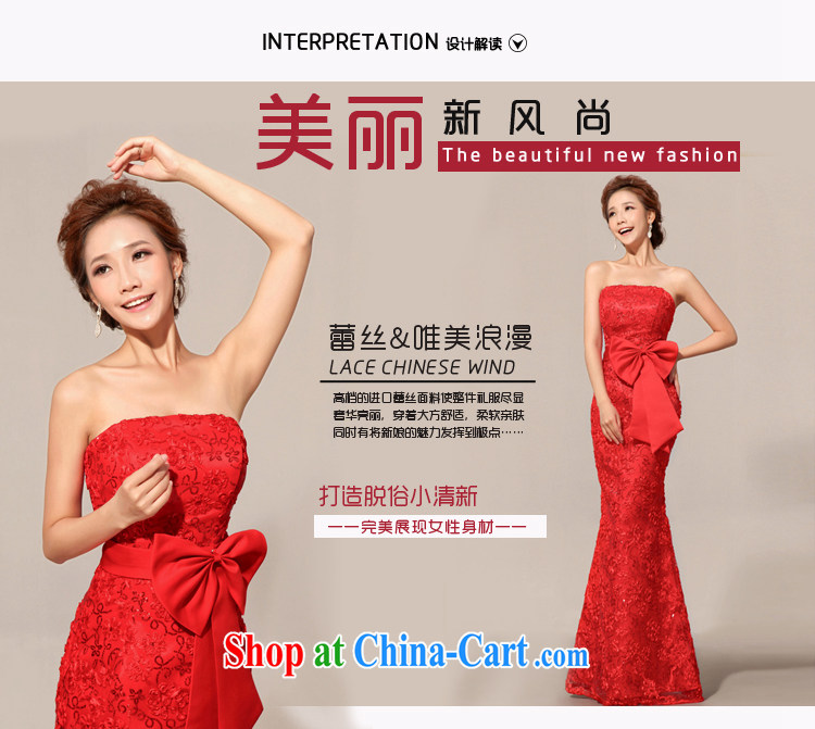 Baby bridal 2014 new dress bridal wedding wedding lace flowers toast wiped his chest dress red XXL pictures, price, brand platters! Elections are good character, the national distribution, so why buy now enjoy more preferential! Health