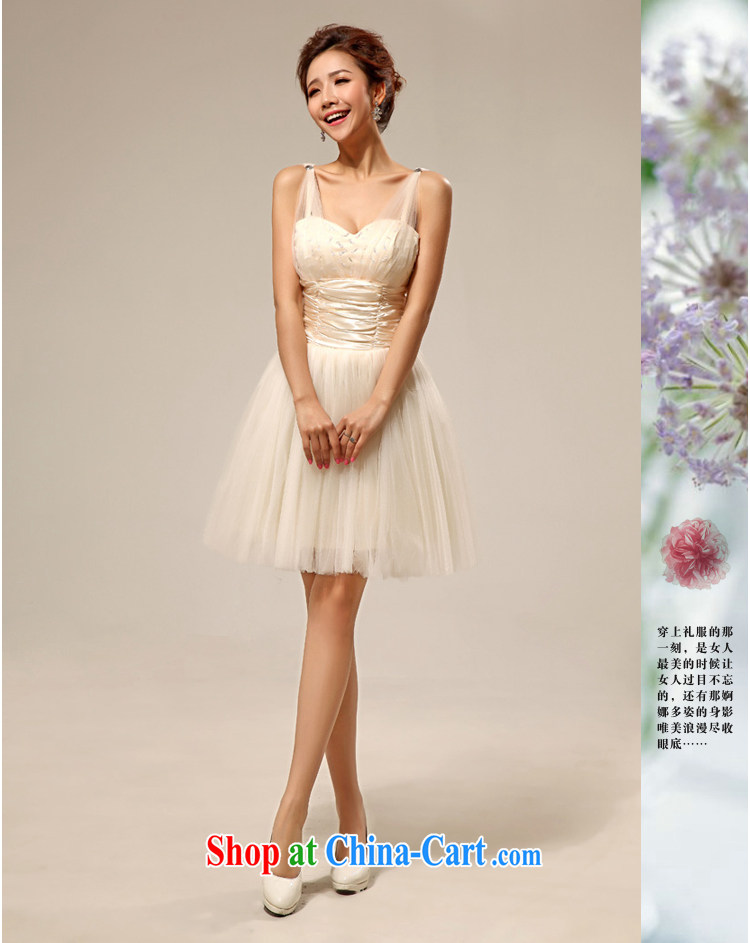 Baby bridal 2014 New Dual shoulder bridesmaid dress lovely shaggy dress short bridesmaid clothing dress sister skirt fashionable fragrance color XXL pictures, price, brand platters! Elections are good character, the national distribution, so why buy now enjoy more preferential! Health