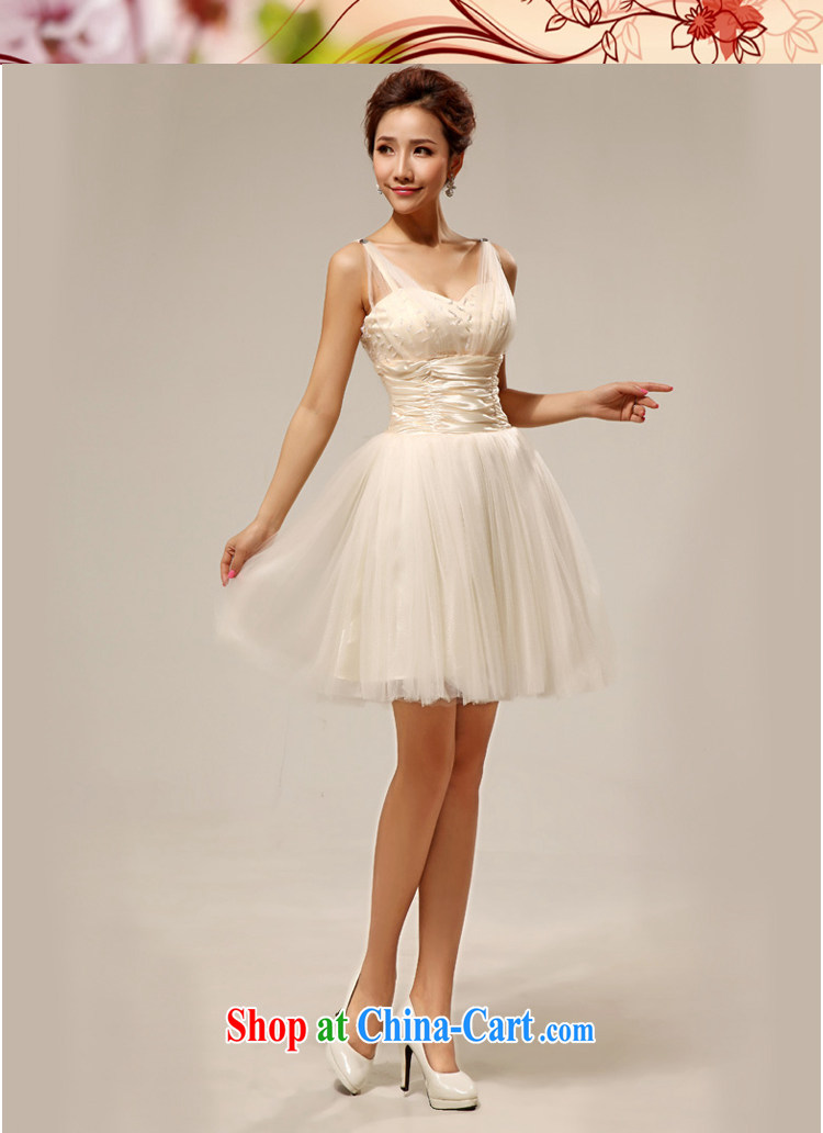 Baby bridal 2014 New Dual shoulder bridesmaid dress lovely shaggy dress short bridesmaid clothing dress sister skirt fashionable fragrance color XXL pictures, price, brand platters! Elections are good character, the national distribution, so why buy now enjoy more preferential! Health