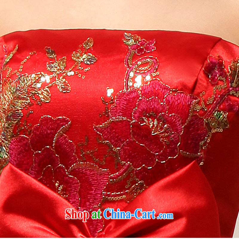 Baby bridal 2014 New China Chinese Embroidery Chinese red wiped his chest marriages wedding dresses red XXL, my dear Bride (BABY BPIDEB), shopping on the Internet