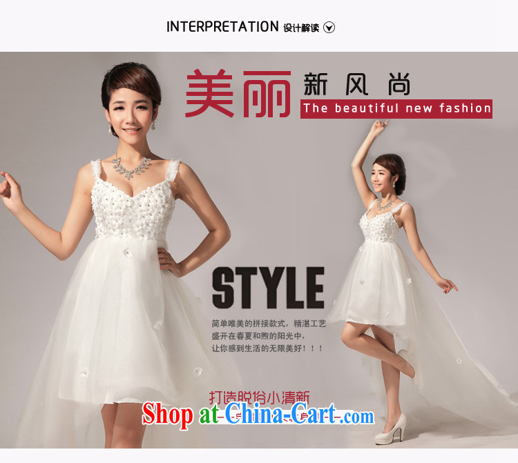 Baby bridal wedding dresses new paragraph before 2014 after a short drag wood drilling small dress dress the wedding dress summer white XXL pictures, price, brand platters! Elections are good character, the national distribution, so why buy now enjoy more preferential! Health