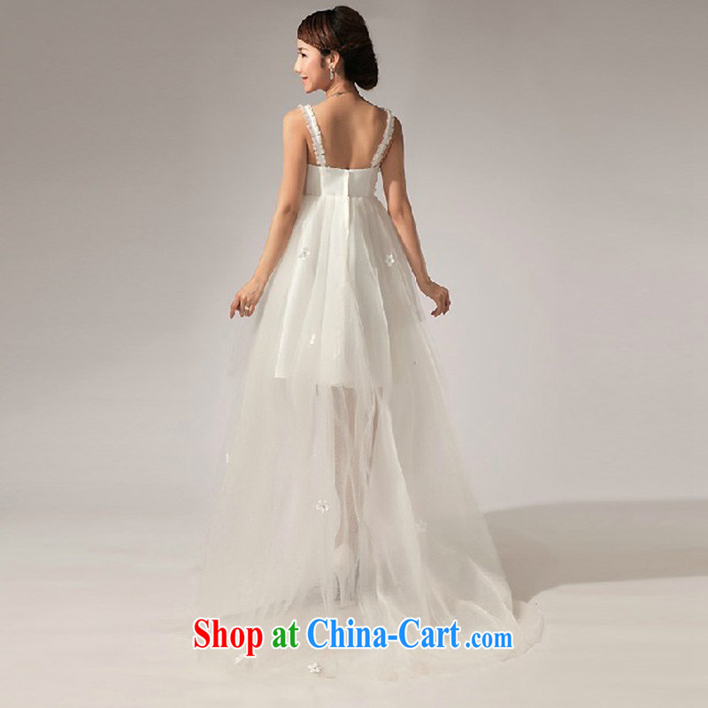 Baby bridal wedding dresses new 2014 before after short drag parquet drilling small dress dress the wedding dress summer white XXL, my dear bride (BABY BPIDEB), online shopping