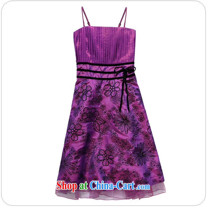 The parting the code, lint-free cloth wrapped around their bra straps small dress 2015 Korean short banquet bridesmaid annual meeting moderator retro dress dress 4750 purple large code XXXL pictures, price, brand platters! Elections are good character, the national distribution, so why buy now enjoy more preferential! Health