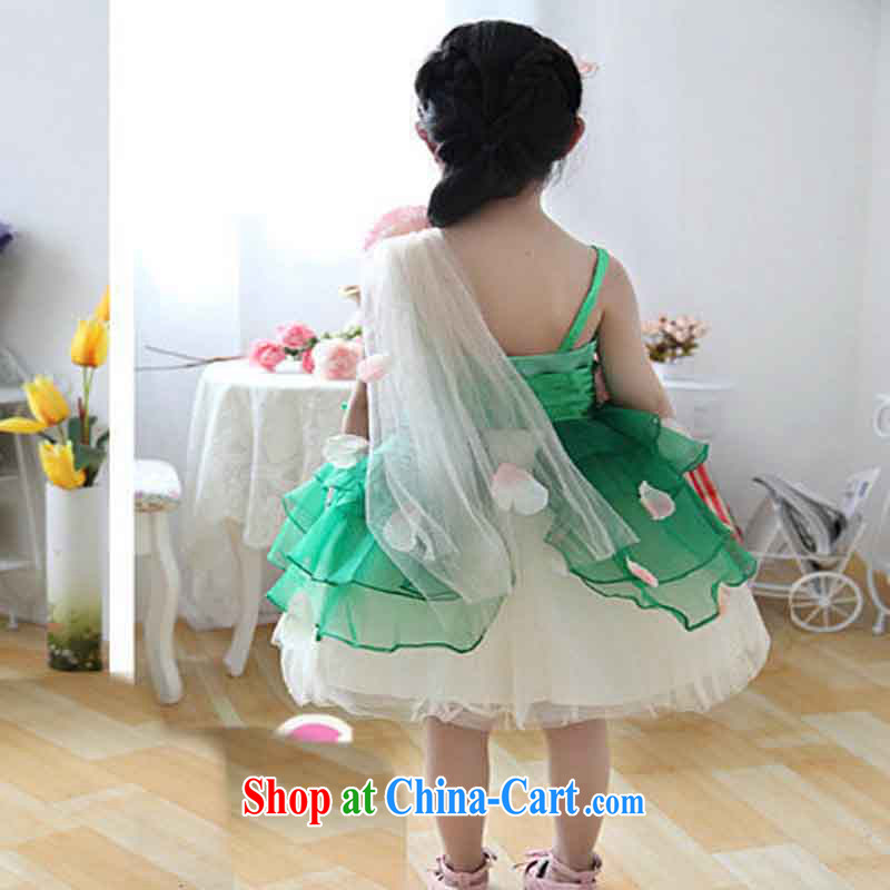 Taiwan's 2014 children's wedding dresses show clothing girls shaggy dress flower dress dresses XS 2163 white 10 yards, it's a, and, on-line shopping