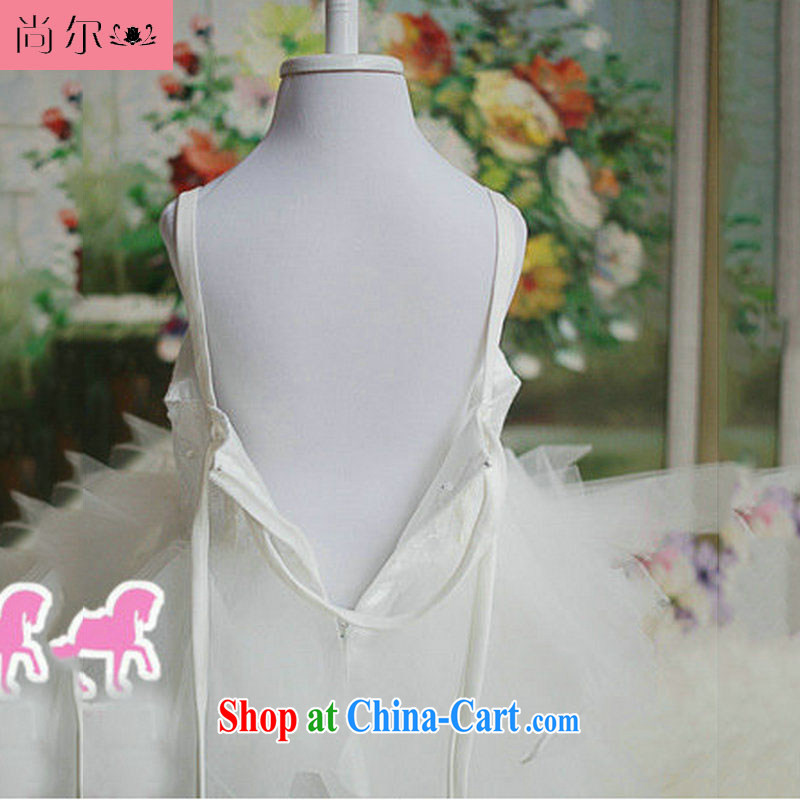 Taiwan's population 2013 new children's wedding shaggy cluster performance dress clothes Kids Wear dress flower girl dresses 2160 XS white 10 yards, it's a, online shopping