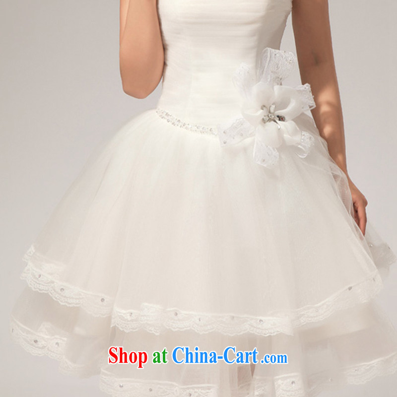 Baby bridal 2013 Korean wedding dresses bare chest V collar inserts drill manual lace lace shaggy small dress skirt white. Do not return/size please leave a message, my dear Bride (BABY BPIDEB), online shopping