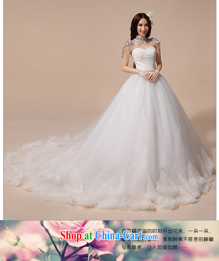 Baby bridal wedding dresses 2014 new luxury Korean Princess Mary Magdalene chest strap wedding white tail wedding white. Do not return - size, message pictures, price, brand platters! Elections are good character, the national distribution, so why buy now enjoy more preferential! Health