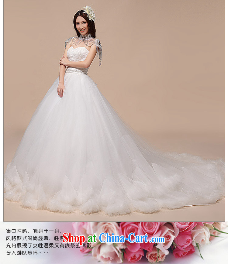 Baby bridal wedding dresses 2014 new luxury Korean Princess Mary Magdalene chest strap wedding white tail wedding white. Do not return - size, message pictures, price, brand platters! Elections are good character, the national distribution, so why buy now enjoy more preferential! Health