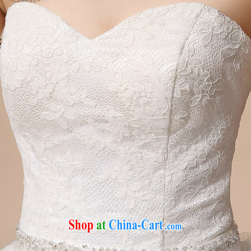 Baby bridal wedding dresses 2014 new luxury Korean Princess Mary Magdalene chest strap wedding white tail wedding white. Do not return - size please leave a message, my dear Bride (BABY BPIDEB), online shopping
