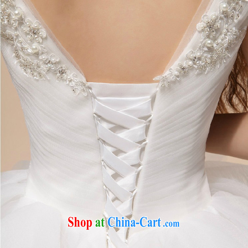 Baby bridal bridal wedding dresses Korean Princess skirt spreader wedding Deep V collar wedding new 2014 white XL, my dear Bride (BABY BPIDEB), online shopping