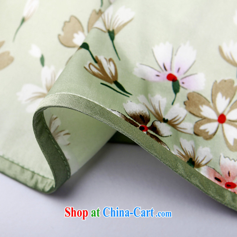 The proverbial hero once and for all as soon as possible volunteered of Silk Cheongsam new upscale Silk Cheongsam dress improved stylish Autumn with green spring and summer edition snow woven, 2 XL, fatally jealous once and for all, and shopping on the In