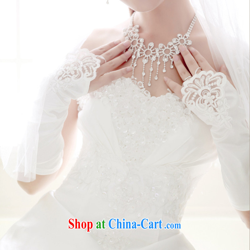 My dear bride photo building photography, bridal wedding dresses Evening Dress Evening Dress/lace satin embroidered beads without the white gloves, my dear Bride (BABY BPIDEB), shopping on the Internet