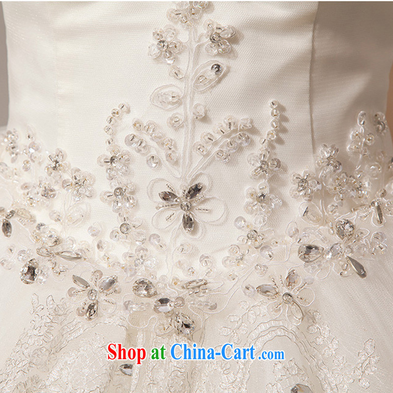 Baby bridal 2014 new Korean stars with stylish and wiped his chest luxury large tail bridal wedding dresses white XXL, my dear Bride (BABY BPIDEB), shopping on the Internet