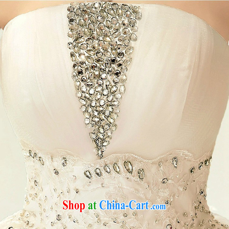 Baby bridal 2014 new retro stars with flash light drill Korean version shaggy marriages wedding dresses white XXL, my dear Bride (BABY BPIDEB), shopping on the Internet