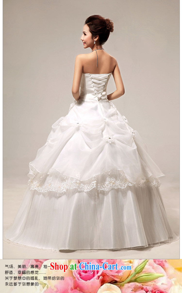 Baby bridal wedding dresses Korean Korean sweet water drilling flowers erase chest strap with marriages wedding white. Do not return - size, message pictures, price, brand platters! Elections are good character, the national distribution, so why buy now enjoy more preferential! Health