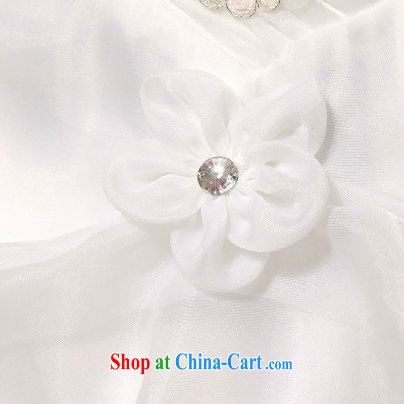 Baby bridal wedding dresses Korean Korean sweet water drilling flowers erase chest strap with marriages wedding white. Do not return - size please leave a message, my dear Bride (BABY BPIDEB), online shopping