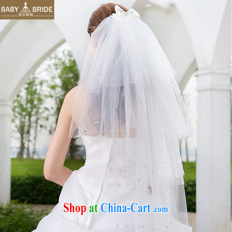 Baby bridal photo building dedicated marriage mandatory quality lovely bridal head yarn ultra-affordable 100 ground butterfly knot yarn TS 03