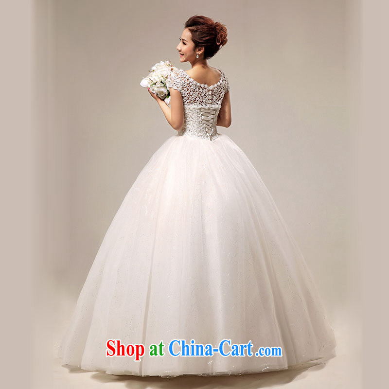 Baby bridal winter wedding 2014 new Korean version field shoulder sweet lace Princess with wedding white. Do not return - size please leave a message, my dear Bride (BABY BPIDEB), shopping on the Internet