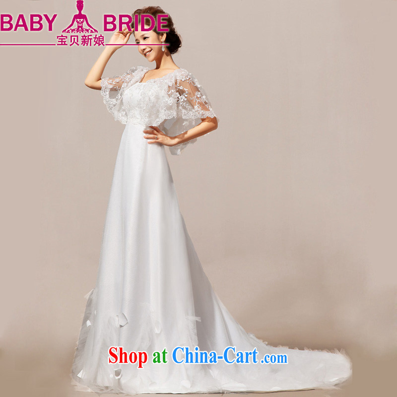 Baby bridal 2014 new Angel lace summer, the Field shoulder lace small crowsfoot tail married Yi wedding dresses white. Do not return - size please leave a message