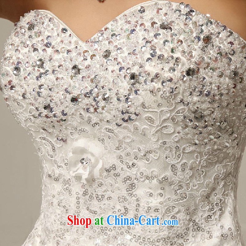 Baby bridal wedding dresses 2014 new sweet heart-shaped chest bare lace straps with marriages wedding white. Do not return - size please leave a message, my dear Bride (BABY BPIDEB), online shopping