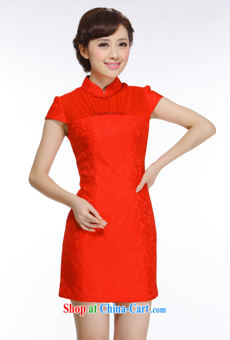 Slim li know 2015 spring new European root yarn parquet drill red cheongsam dress upscale sophisticated Chinese bride replacing QW 010 red XXL pictures, price, brand platters! Elections are good character, the national distribution, so why buy now enjoy more preferential! Health