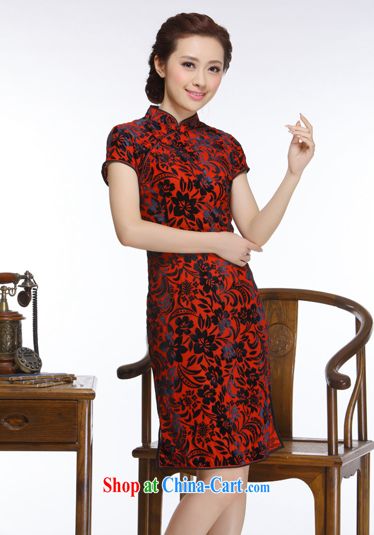 Slim li know 2015 new, Retro, improved and elegant high-quality really wool-'s short cheongsam QR 316 wine red XXL pictures, price, brand platters! Elections are good character, the national distribution, so why buy now enjoy more preferential! Health