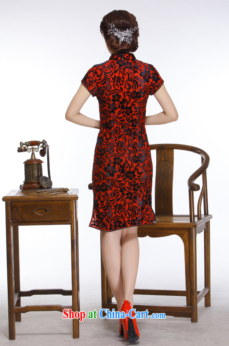 Slim li know 2015 new, Retro, improved and elegant high-quality really wool-'s short cheongsam QR 316 wine red XXL pictures, price, brand platters! Elections are good character, the national distribution, so why buy now enjoy more preferential! Health