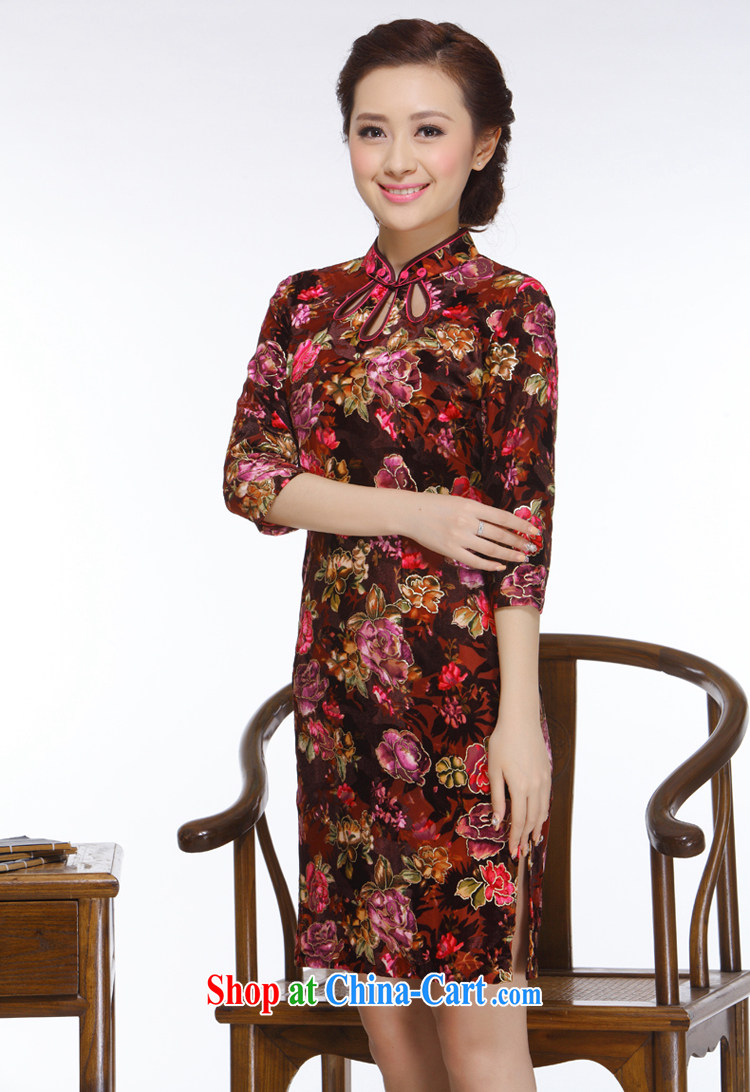 Slim li know 2015 new, improved retro style low-power's pipa ends really wool short cheongsam QC - 13,060 pipa collar XXL pictures, price, brand platters! Elections are good character, the national distribution, so why buy now enjoy more preferential! Health