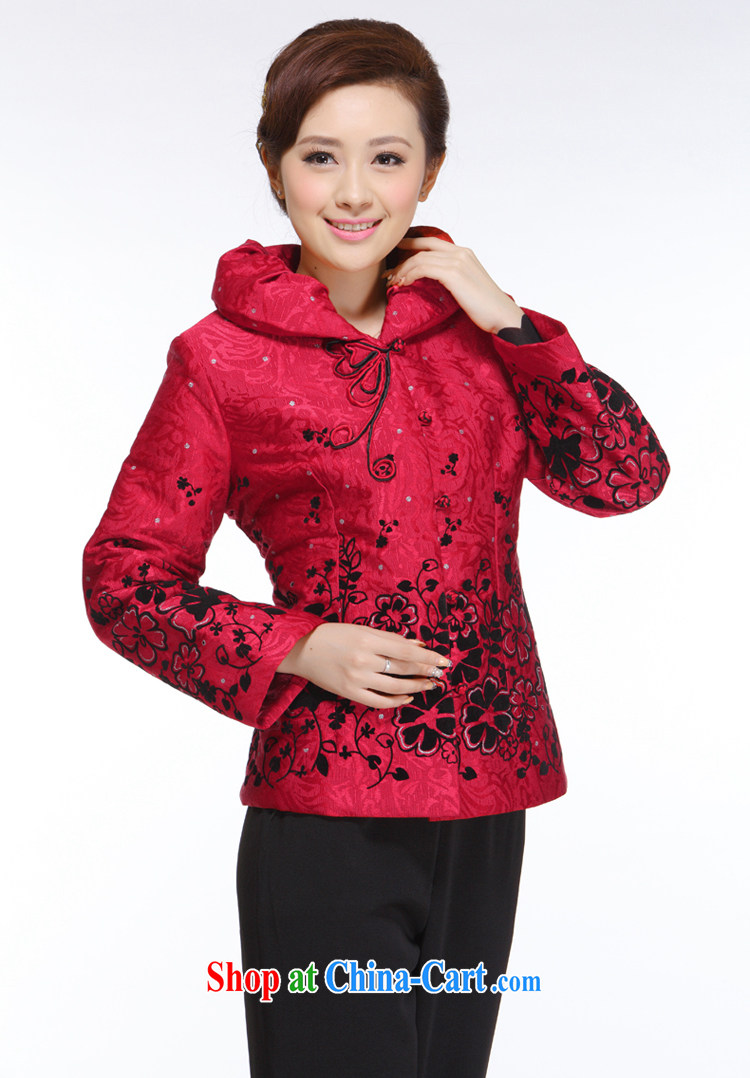 Slim li know 2015 autumn and winter new Ms. load tray snaps hot, red quilted coat for gross improved T-shirt QB - 002 red XXXL pictures, price, brand platters! Elections are good character, the national distribution, so why buy now enjoy more preferential! Health