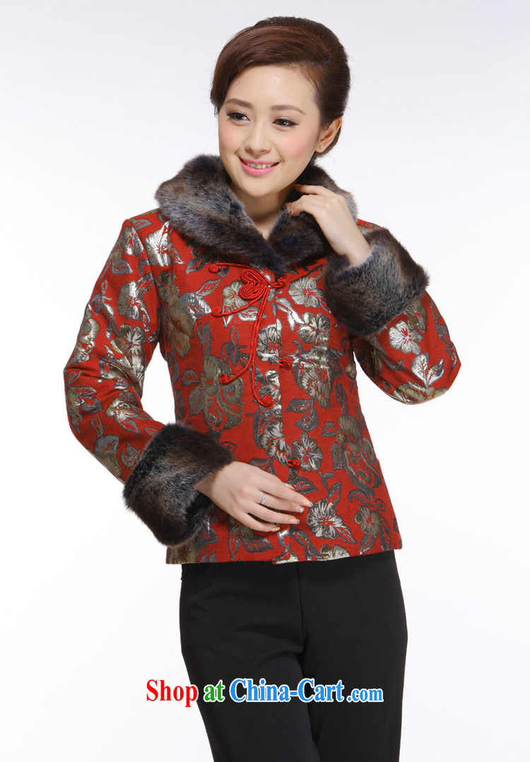 Slim li know 2014 new, Ms. replace mom with older quilted coat jacket improved stylish jacket for gross QN 102 black and red collar XXXL pictures, price, brand platters! Elections are good character, the national distribution, so why buy now enjoy more preferential! Health
