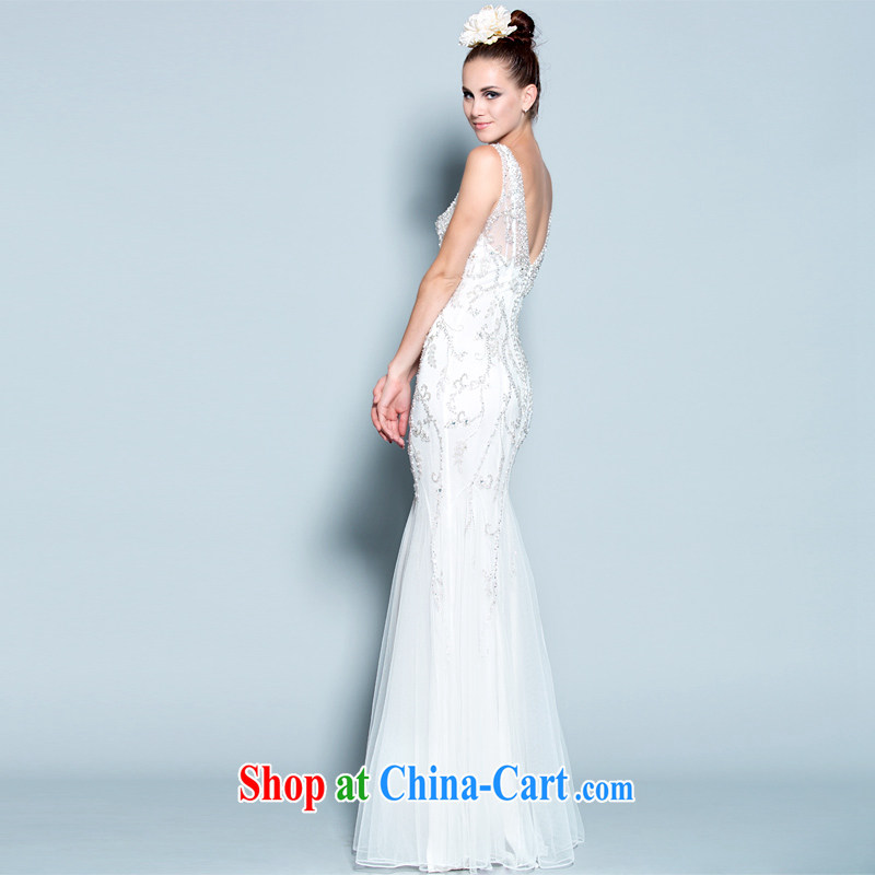 A yarn wedding dresses life 2015 new white high quality pearl diamond bridal wedding dress 30150821 white XXL code 20 days pre-sale, a yarn, shopping on the Internet