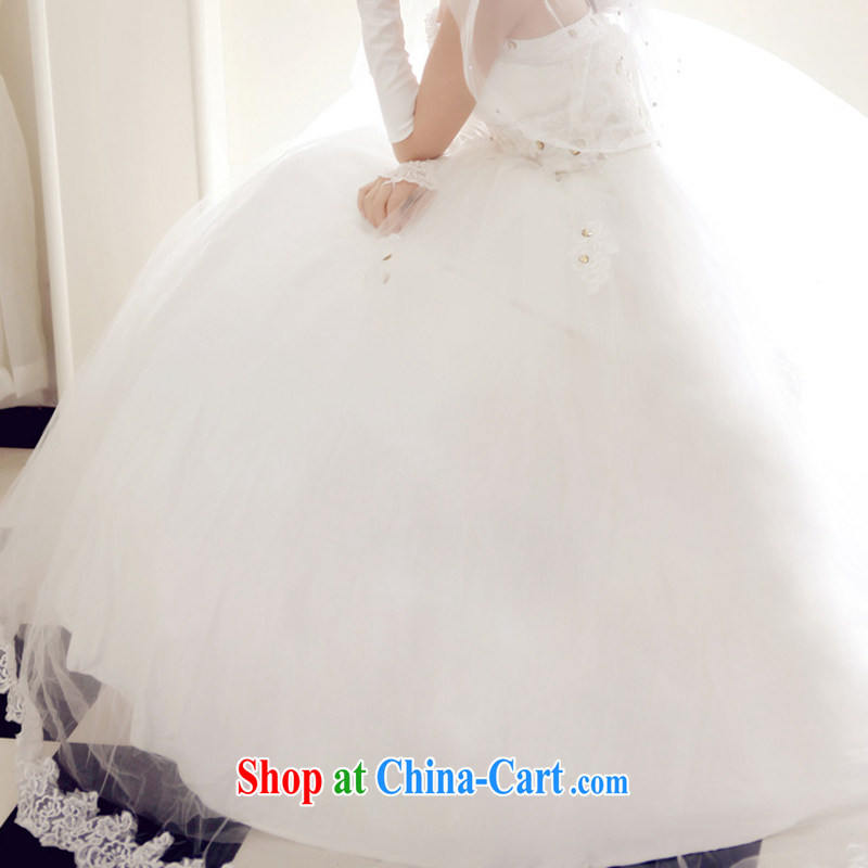 Diane M Ki wedding dresses new 2014 Korean Princess graphics thin wedding Deluxe lace three-dimensional wedding cream L, Diane M-kay, shopping on the Internet