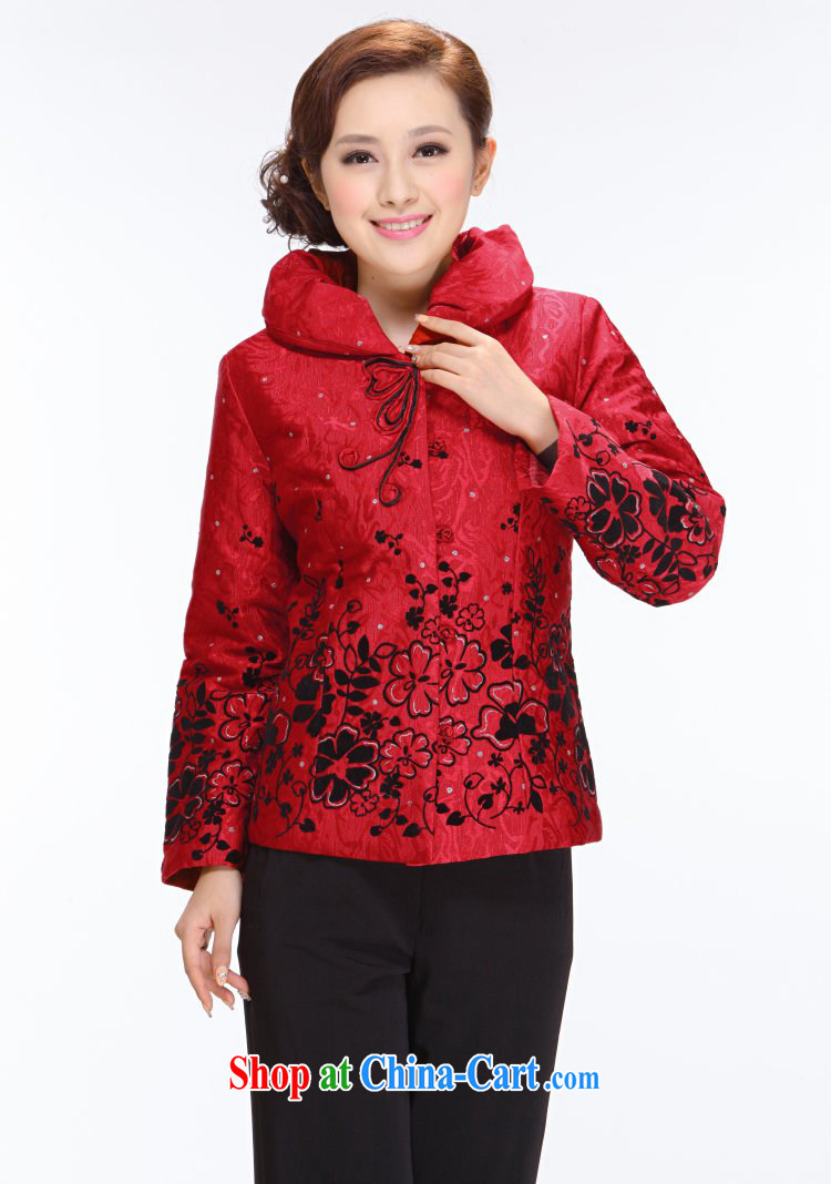 Tang Women's clothes winter clothes 2013 new, older MOM T-shirt jacket thick Ms. red 5 XL pictures, price, brand platters! Elections are good character, the national distribution, so why buy now enjoy more preferential! Health