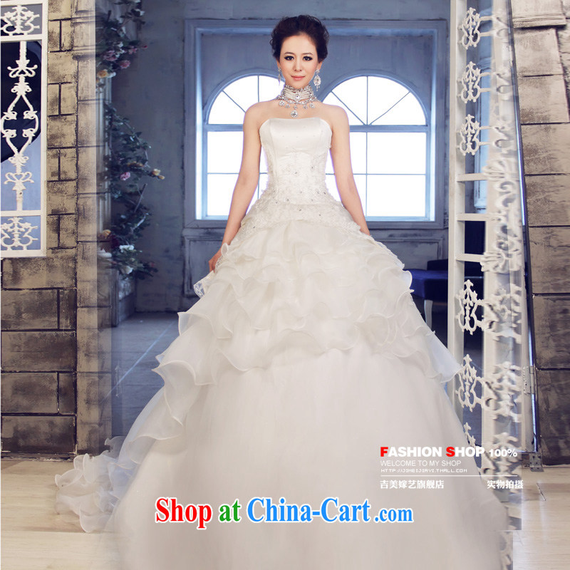 Vladimir Putin, and the wedding dresses, the US married arts 2015 new Korean version Mary Magdalene chest Princess skirt sweet-tail 625 bridal wedding Ivory with XXXL, Jimmy married arts, shopping on the Internet