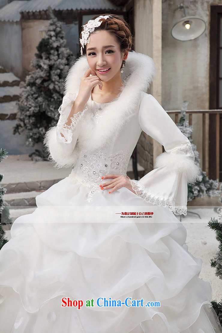 Moon 珪 guijin 2014 new cotton wedding dresses, For horn Princess long-sleeved one shoulder warm with wedding dresses white M code from Suzhou shipping pictures, price, brand platters! Elections are good character, the national distribution, so why buy now enjoy more preferential! Health