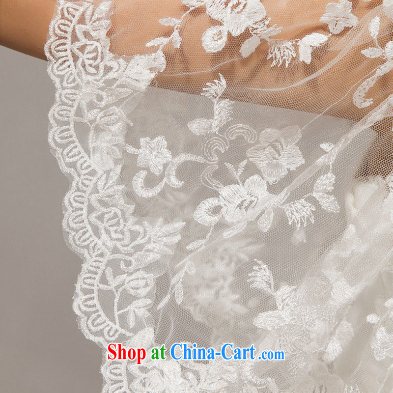 There are optimized color Kingfisher wedding tail short-sleeved wedding wedding a Field shoulder wedding lace XS 5235 white XXXL, optimize color swords into plowshares, and shopping on the Internet
