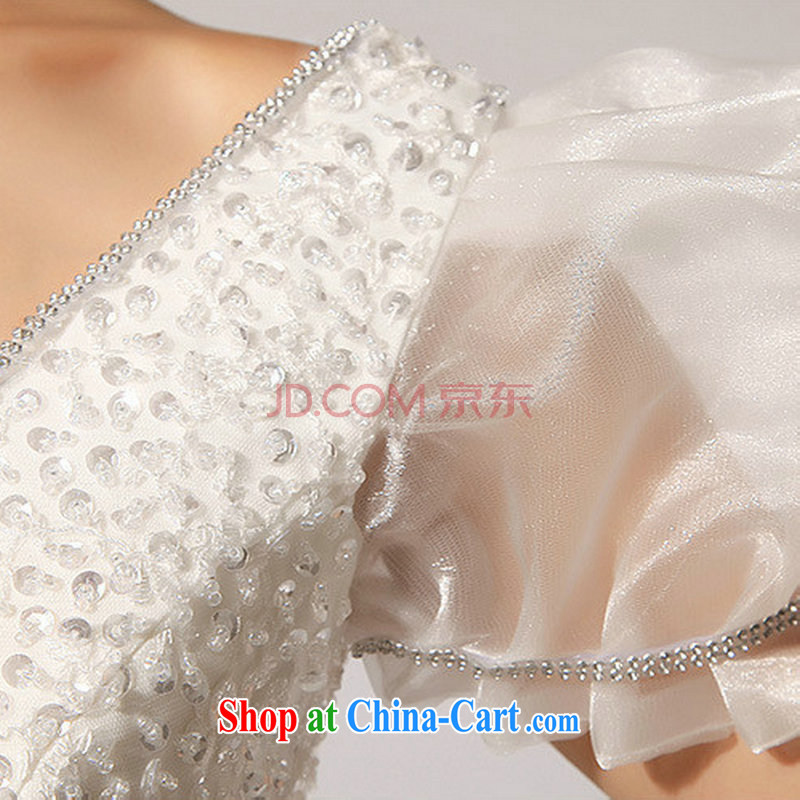 There are optimized color Kingfisher Solid Color bubble cuff pure Princess ivory wedding XS 5232 white XXL, optimize color swords into plowshares, and shopping on the Internet