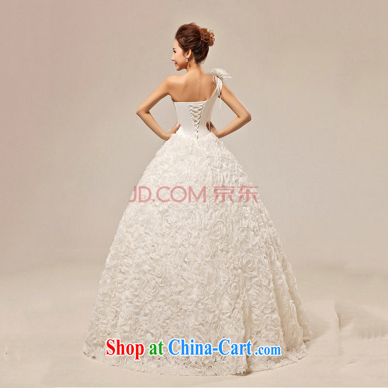 It is also optimized their swords into plowshares wedding dresses Korean sweet Princess with bride single shoulder bare chest wedding XS 5230 white XXL, yet also optimize their swords into plowshares, and shopping on the Internet